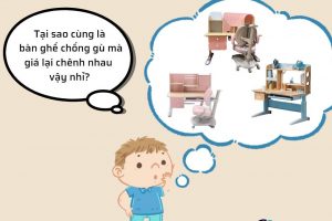 Sự chênh lệch về giá của bàn ghế chống gù trên thị trường