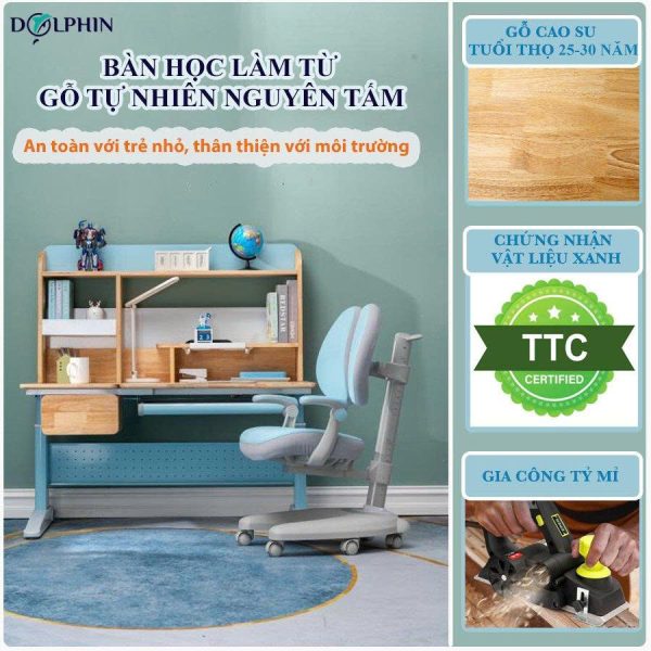 bàn học gỗ tự nhiên